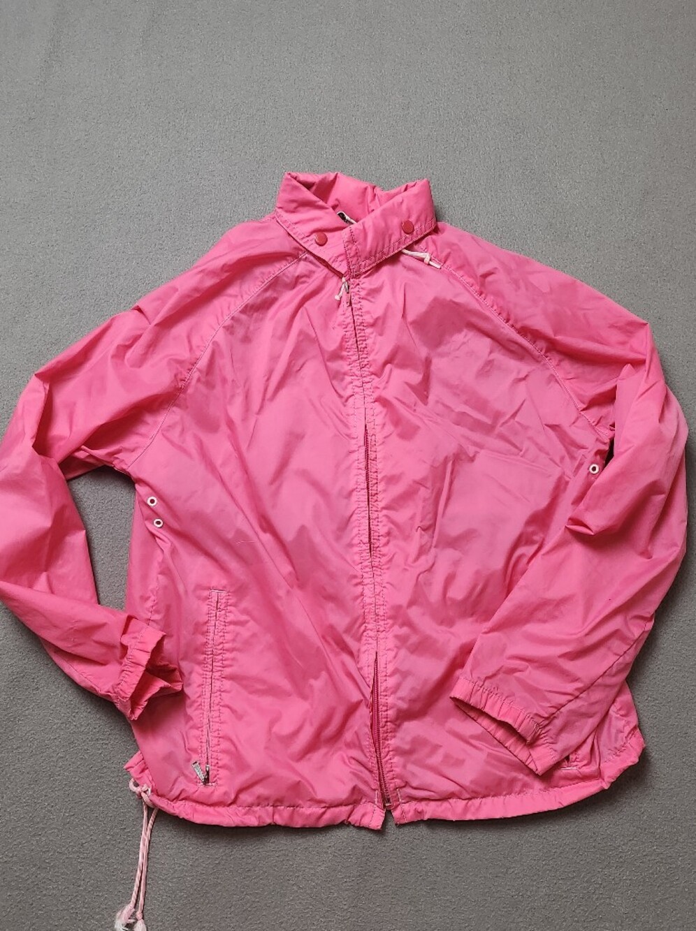 Vintage Woodwards Hot Pink Nylon Windbreaker Jacket Made in Japan